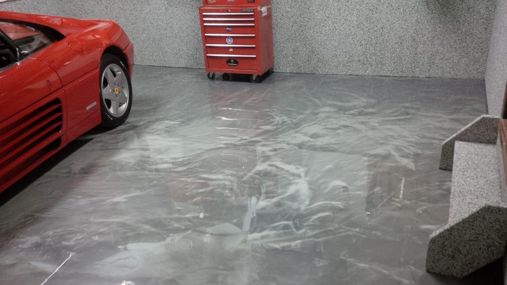 Epoxy garage floor